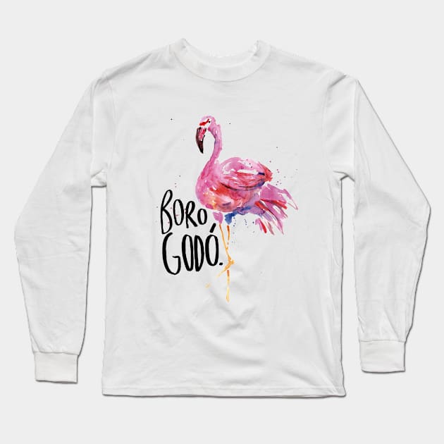 Flamingo Long Sleeve T-Shirt by Camila Stachissini